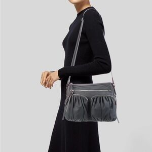 Mz Wallace light brown nylon crossbody